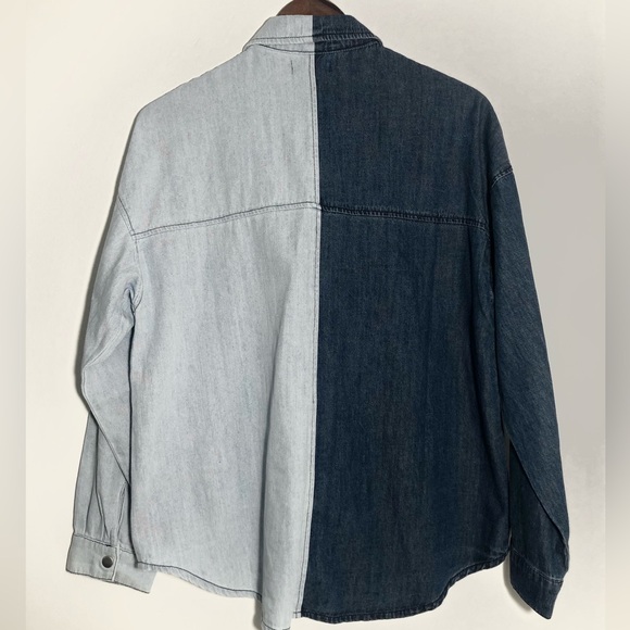 Forever 21 Oversized Denim Shirt - Size S - Picture 4 of 5